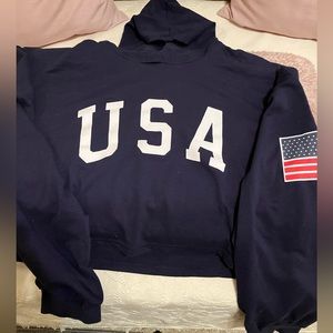 Long-sleeve hoodie USA TShirt